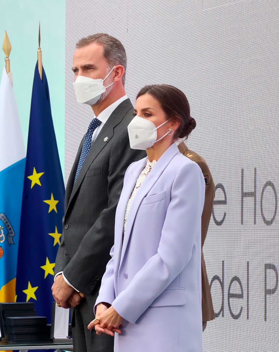 Reyes Felipe y Letizia - Homenaje a la Ejemplaridad del Pueblo de La Palma © Casa S.M. El Rey