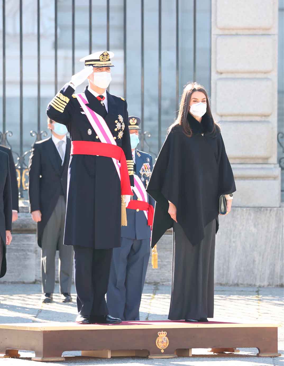 Reyes Felipe y Letizia - Pascua Militar (enero 2021) © Casa S.M. El Rey