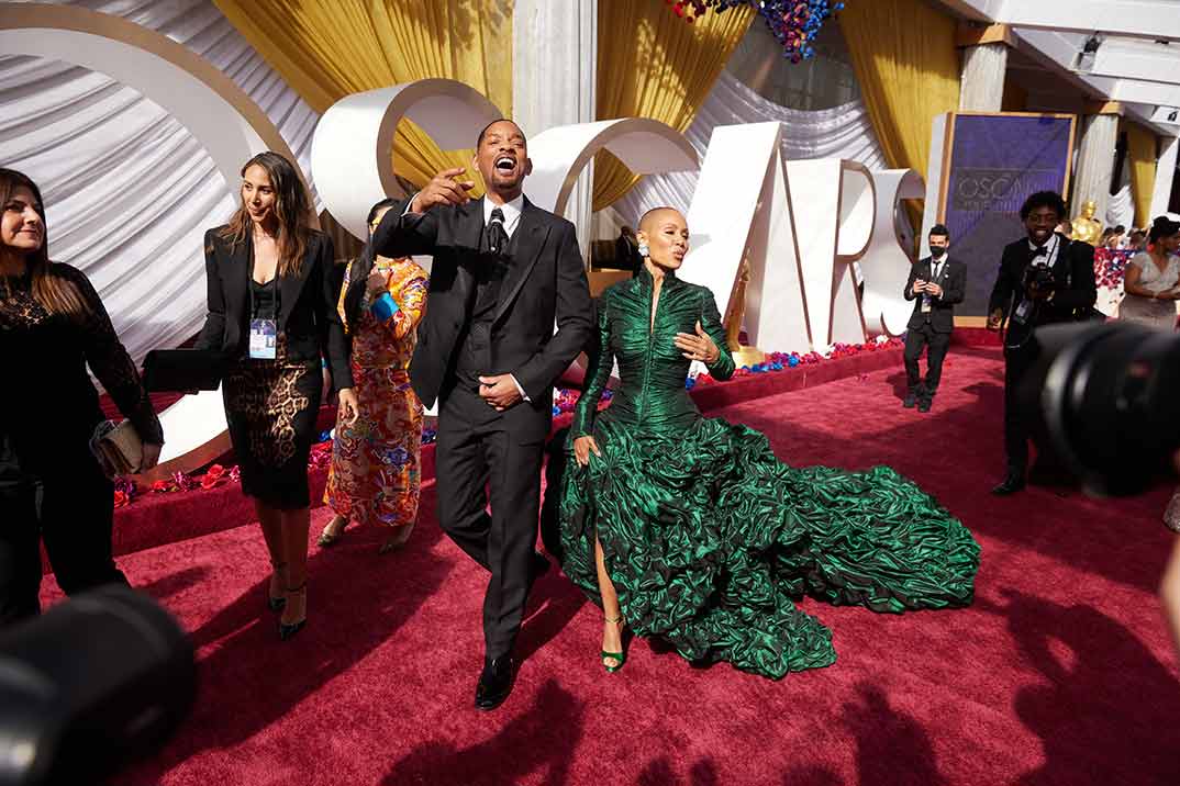 Will Smith y su esposa Jada Pinckett - Premios Oscar 2022 © AMPAS