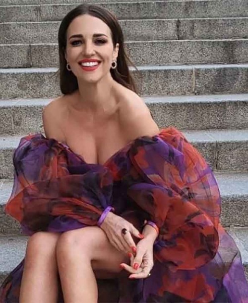 Paula Echevarría espectacular con un vestido de princesa de Hannibal Laguna