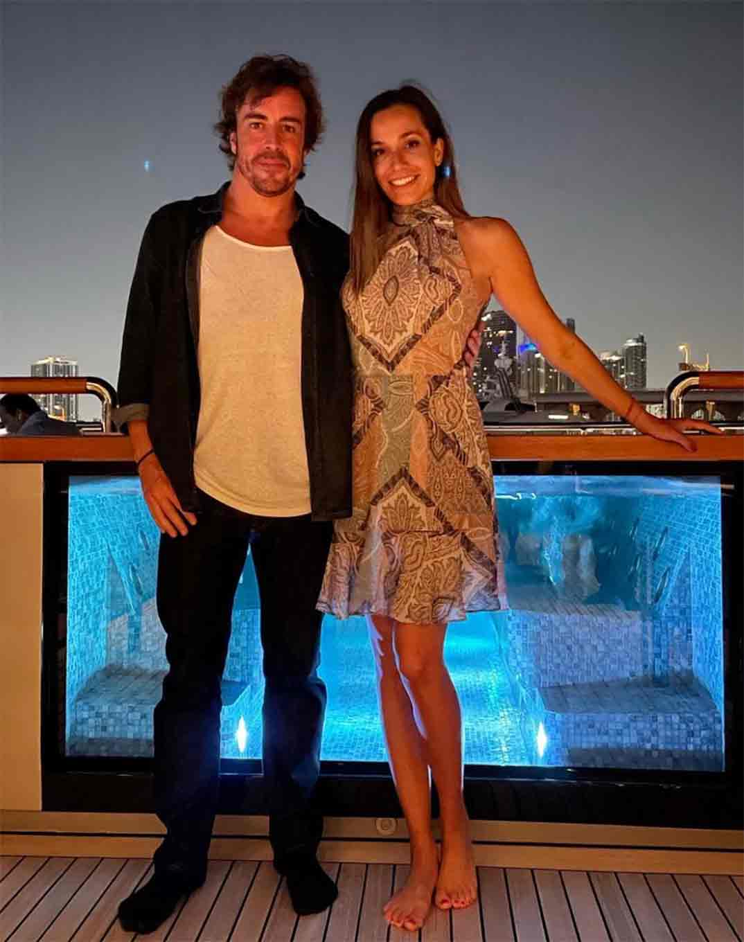 Fernando Alonso y Andrea Schlager © Instagram
