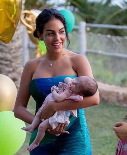 Georgina Rodríguez disfruta de los últimos días de vacaciones con sus hijos en la playa