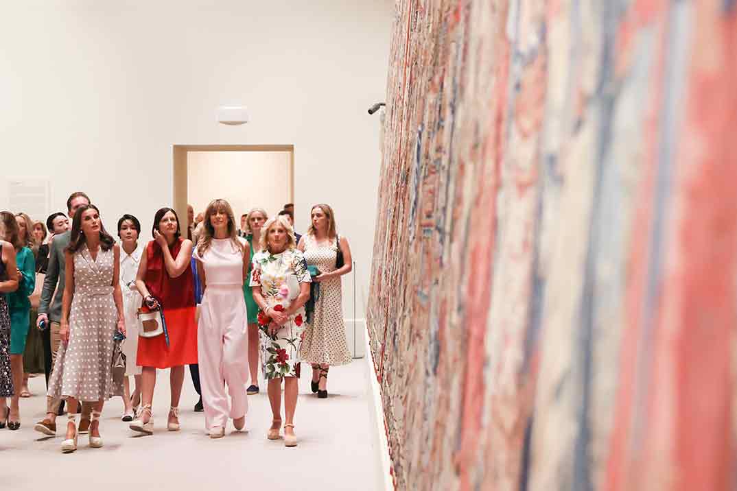 La reina Letizia con las primeras damas Cumbre OTAN © Casa S.M. El Rey