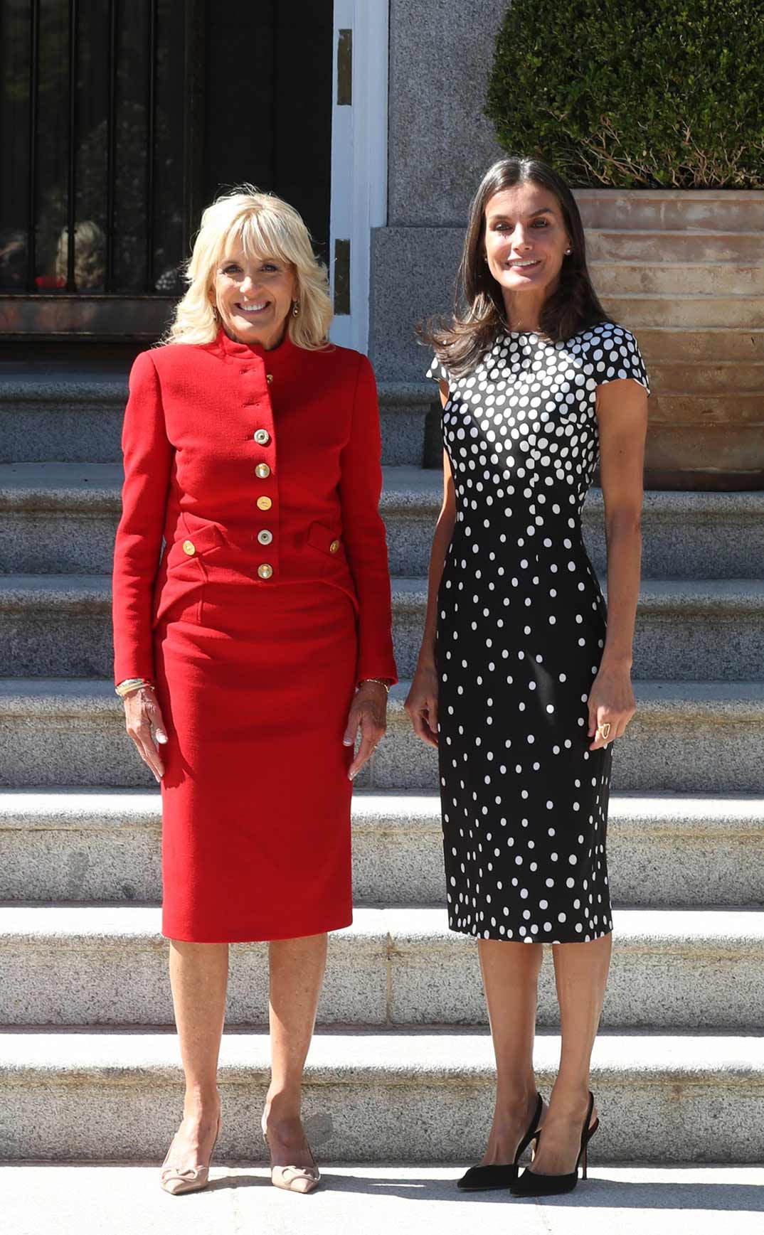 La Reina Letizia y la Primera Dama de Estados Unidos Jill Biden © Casa S.M. El Rey