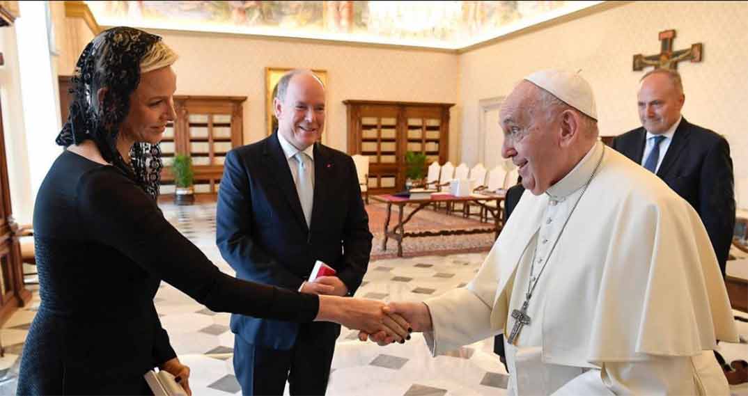 Príncipes Alberto y Charlene de Mónaco en El Vaticano © Photos : Éric Mathon / Palais princier - Foto@vaticanmedia