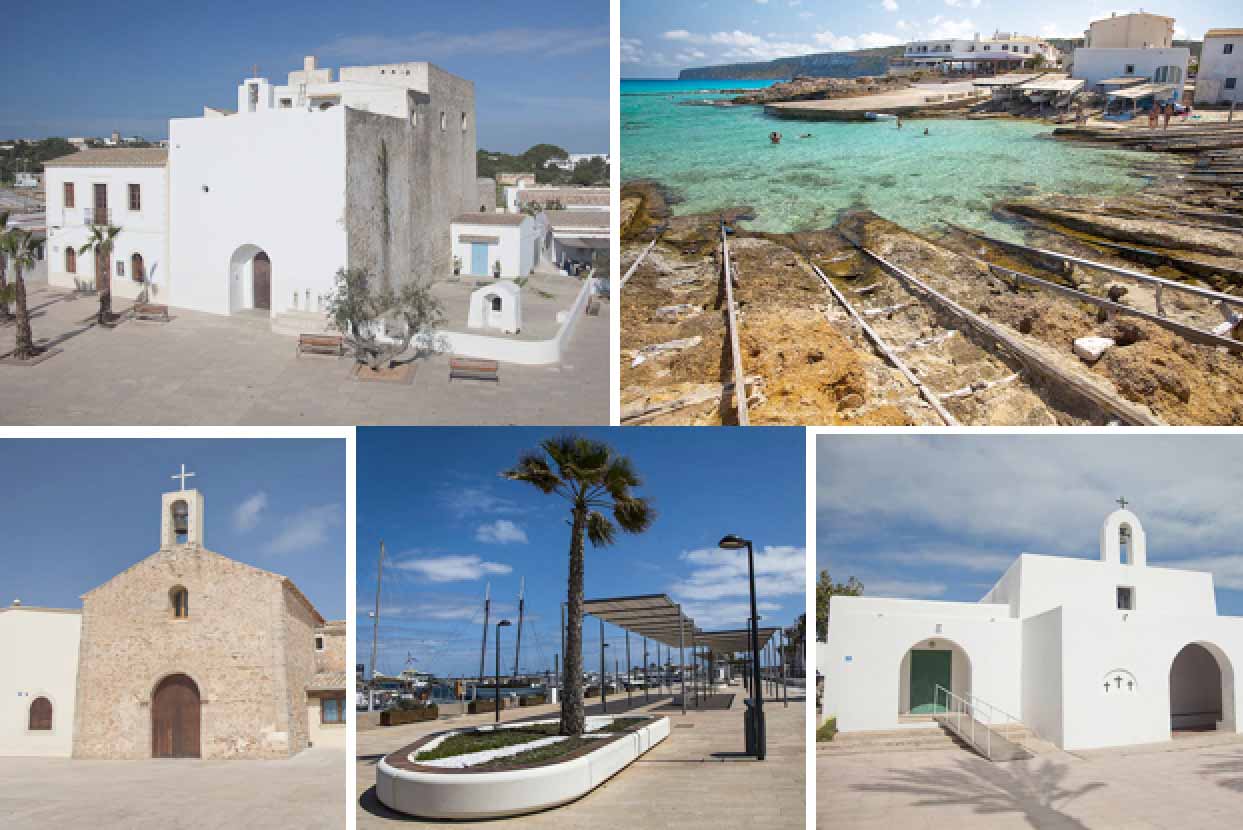 Formentera collage pueblos