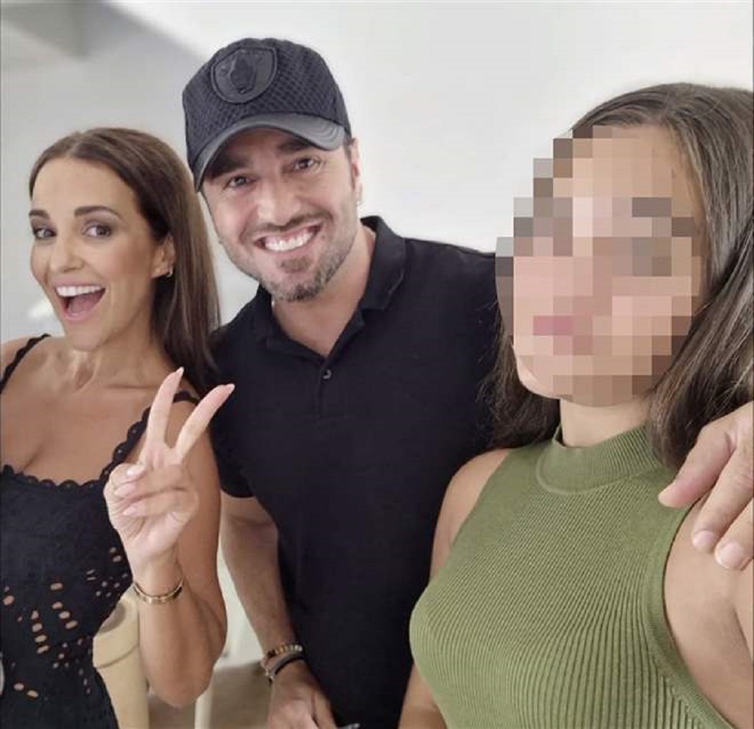 Paula Echevarría y David Bustamante con su hija Daniella © Instagram