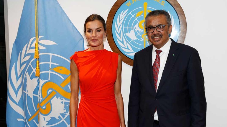 La reina Letizia estrena en Nueva York un vestido de Narciso Rodríguez