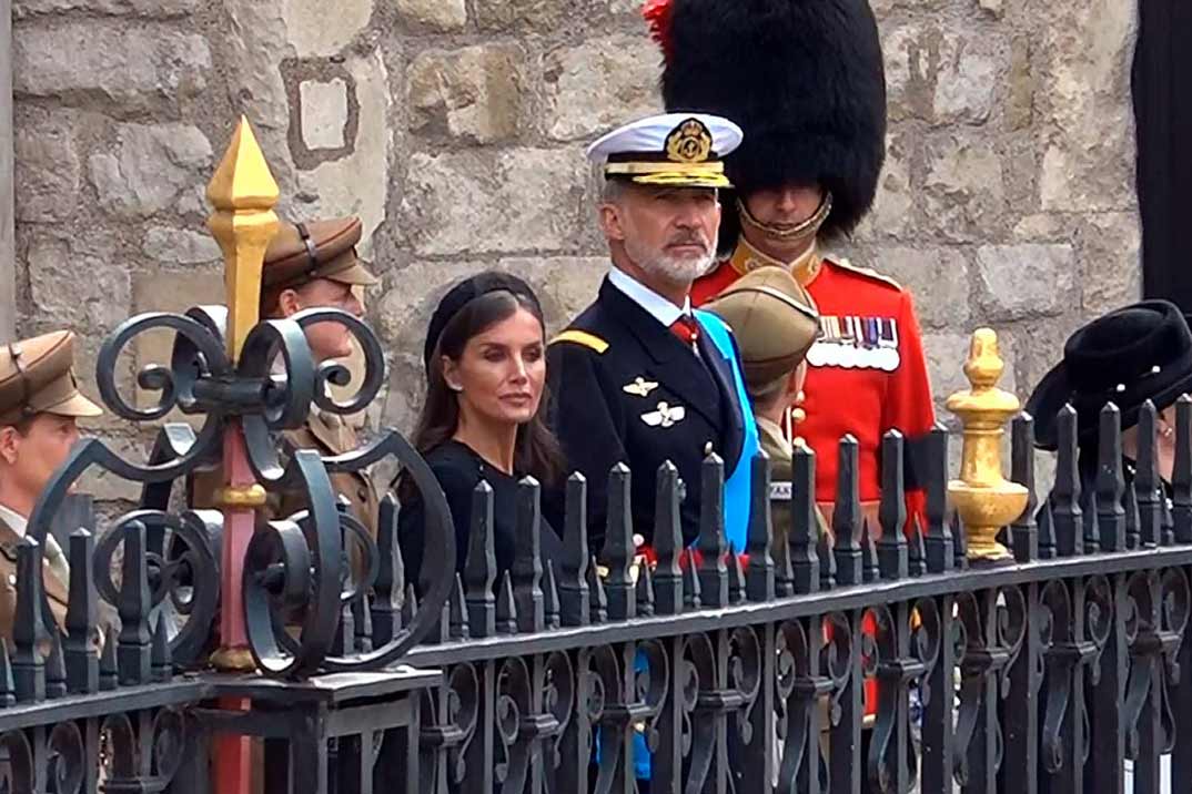 Reyes Felipe y Letizia - Funeral Isabel II © Casa S.M. El Rey