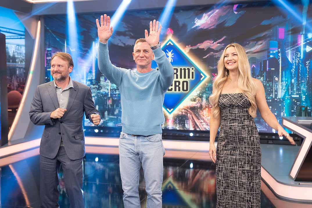 Daniel Craig, Kate Hudson y Rian Johnson - El Hormiguero © Antena 3