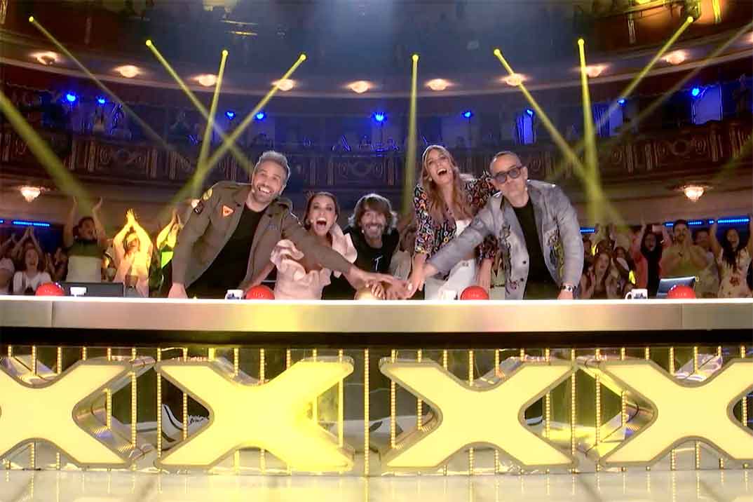 Dani Martínez, Paula Echevarría, Santi Millán, Edurne y Risto Mejide - Got Talent España © Telecinco