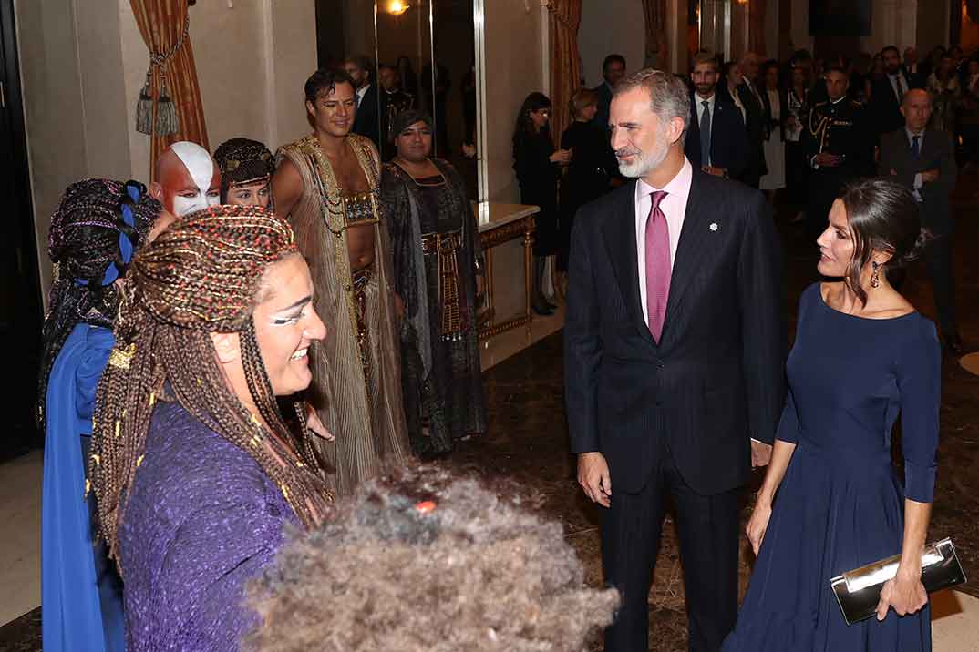 Rey Felipe y Reina Letizia - Inauguración de la temporada lírica 2022/2023 del Teatro Real de Madrid © Casa S.M. El Rey