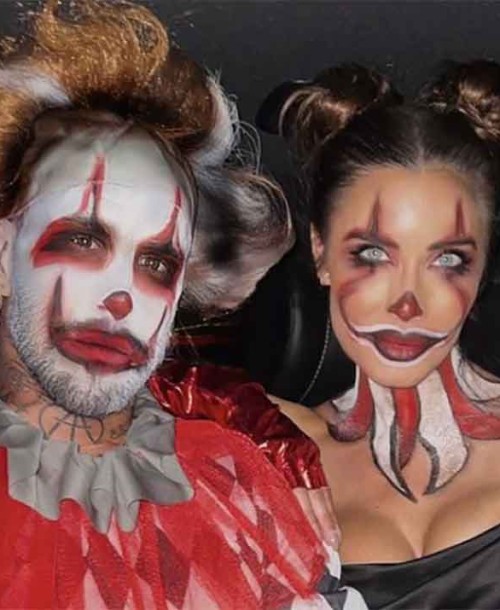 Pilar Rubio y Sergio Ramos se convierten en payasos diabólicos en Halloween