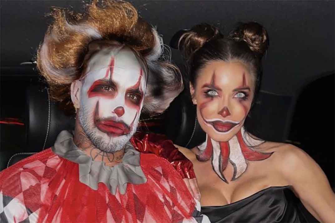 Pilar Rubio y Sergio Ramos se convierten en payasos diabólicos en Halloween