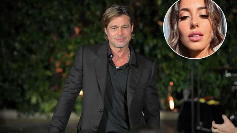 Brad Pitt «pillado» en actitud cariñosa con la modelo Inés de Ramón