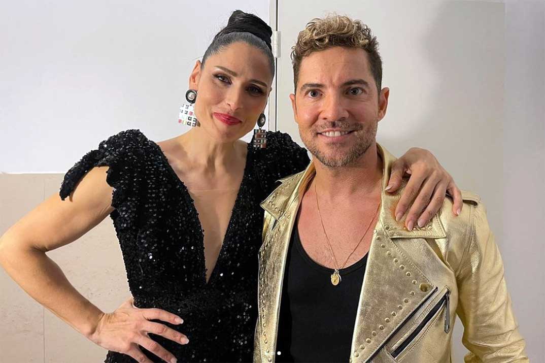 Rosa López y David Bisbal © Instagram