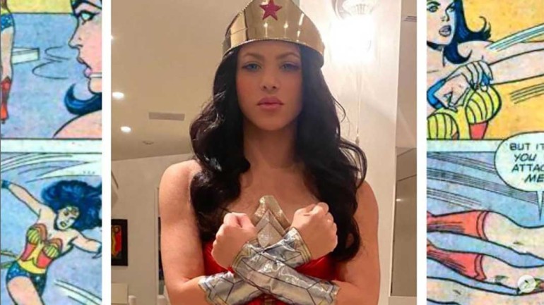 Shakira, una Wonder Woman que cuida a su padre en el hospital