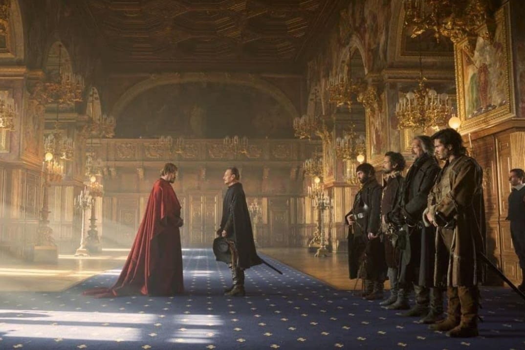 "Los tres mosqueteros: D'Artagnan" estreno - el grupo ante Richelieu