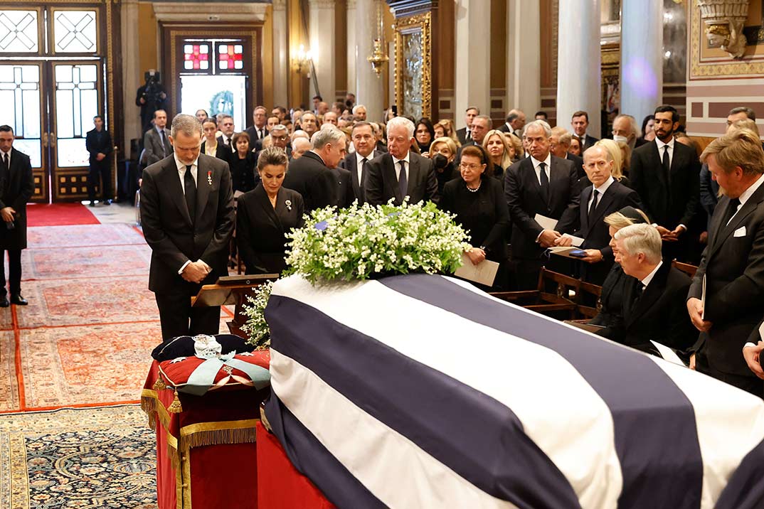 Reyes Felipe y Letizia - Funeral Constantino de Grecia © Casa Real S.M. El Rey