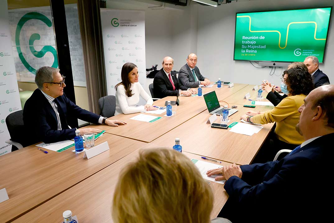 Reina Letizia - Reunión de trabajo de la Asociación Española Contra el Cáncer (AECC) © Casa Real S.M. El Rey