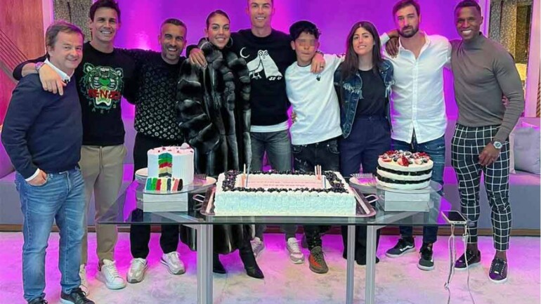 Cristiano Ronaldo celebra su 38 cumpleaños junto a su familia y amigos