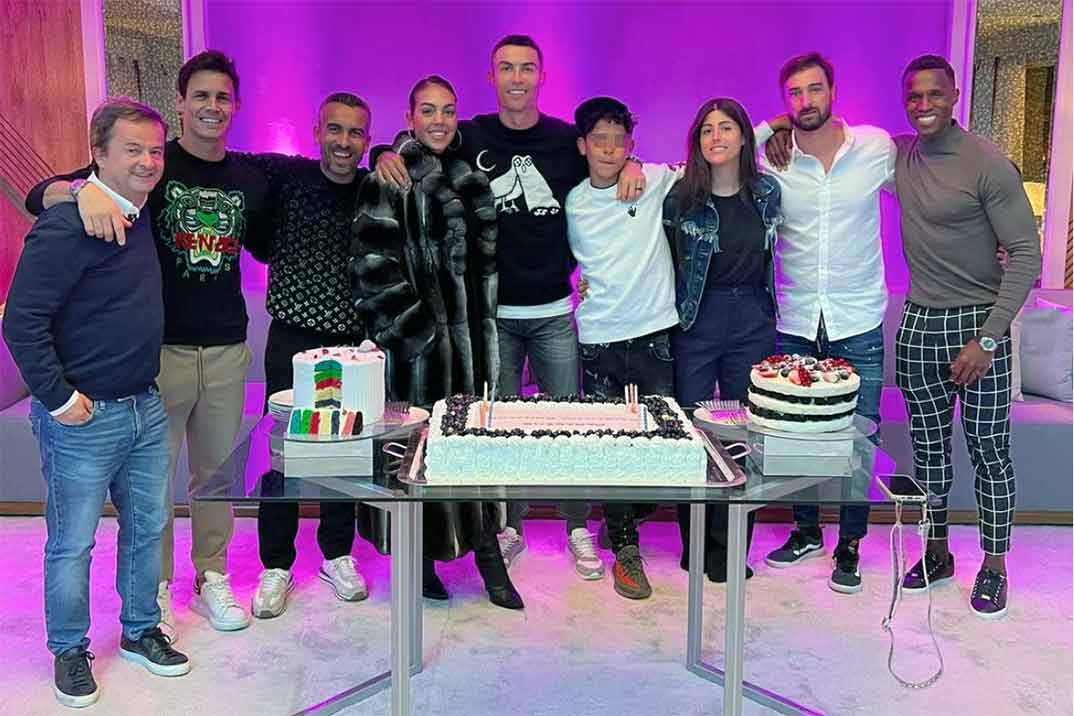 Cristiano Ronaldo celebra su 38 cumpleaños junto a su familia y amigos