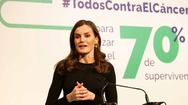 La reina Letizia reafirma su compromiso en la lucha contra el cáncer