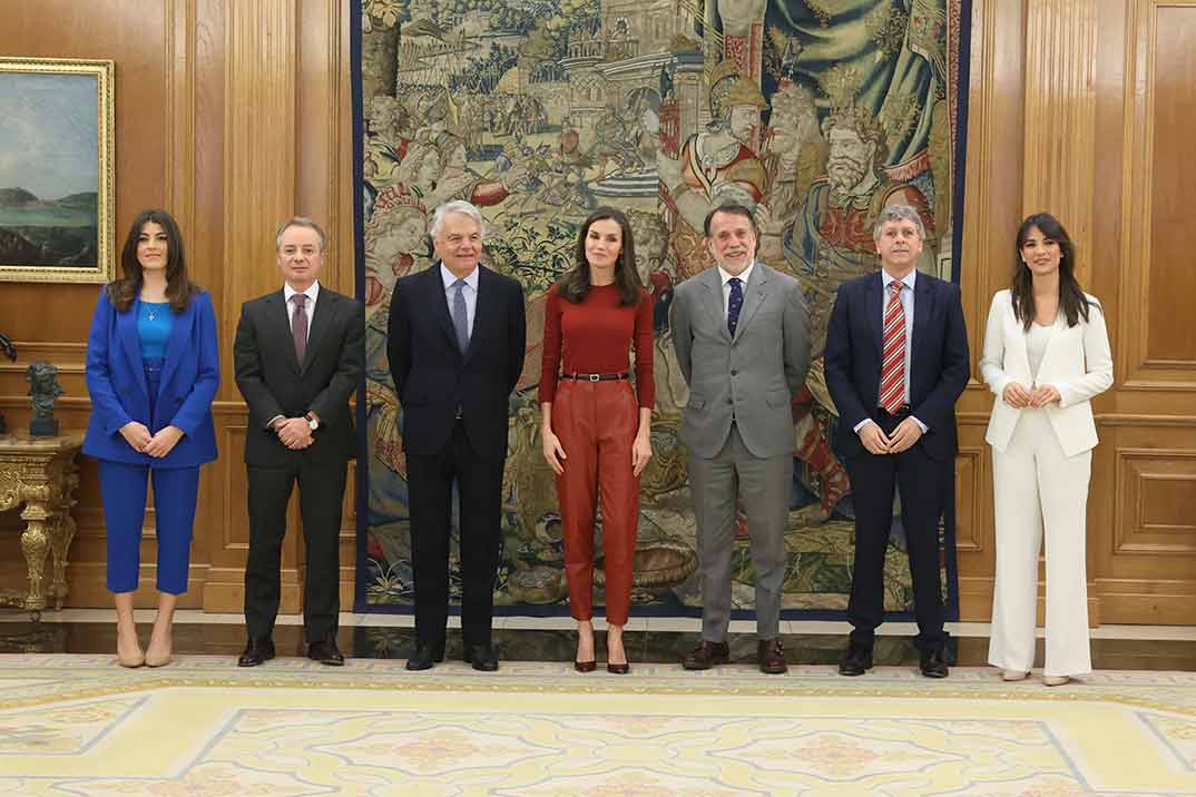 Reina Letizia - Audiencia representantes de Atresmedia y de Fundación Mutua Madrileña © Casa Real S.M. El Rey