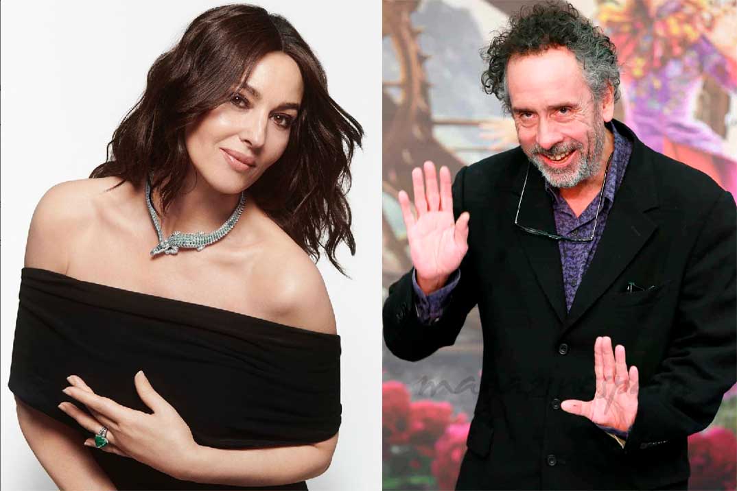 Mónica Bellucci y Tim Burton