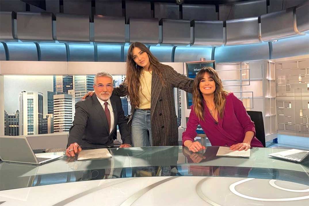 Sara Carbonero con Isabel Jiménez y David Cantero © Redes Sociales