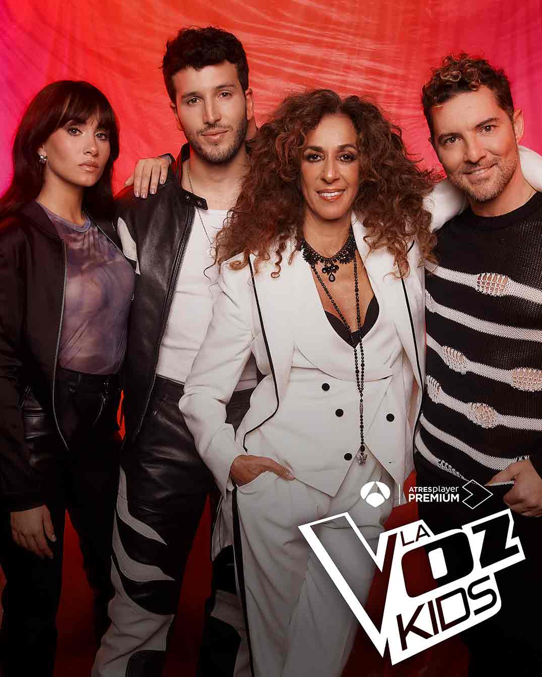 Aitana, Sebastián Yatra, David Bisbal y Rosario Flores - La Voz Kids © Antena 3