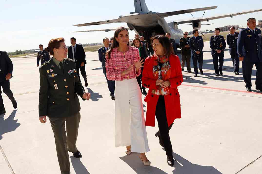 Reina Letizia - Base Aérea de Cuatro Vientos de Madrid © Casa Real S.M. El Rey