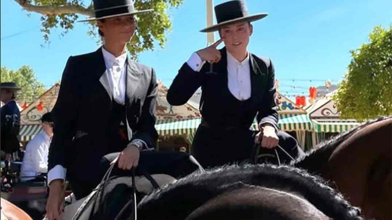 Victoria Federica provoca un accidente en la Feria de Abril