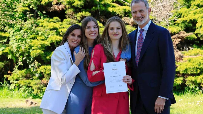 La felicidad de la princesa Leonor en su Graduación