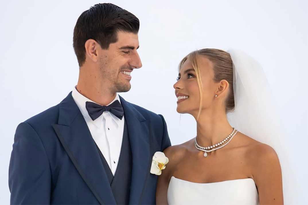 Así ha sido la romántica boda Thibaut Courtois y Mishel Gerzig