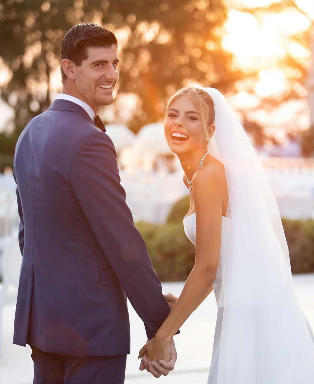 Thibaut Courtois y Mishel Gerzig © Redes Sociales