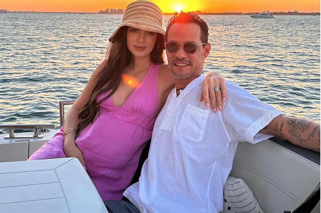 Marc Anthony y Nadia Ferreira dan la bienvenida a su primer hijo en común (el séptimo del cantante)