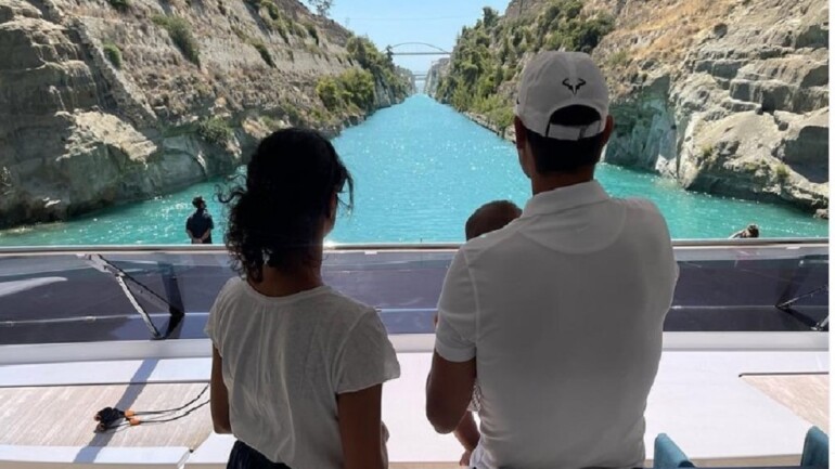 La imagen mas tierna de Rafa Nadal con su hijo
