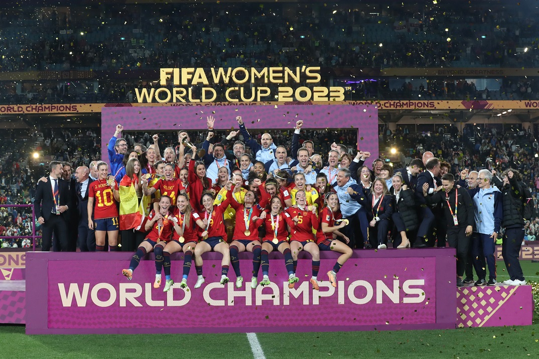 Reina Letizia e Infanta Sofía - Final Mundial Futbol Femenino - Casa Real S.M. El Rey