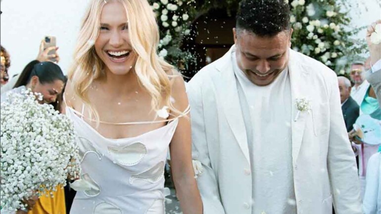 La romántica boda de Ronaldo Nazario y Celina Locks en Ibiza