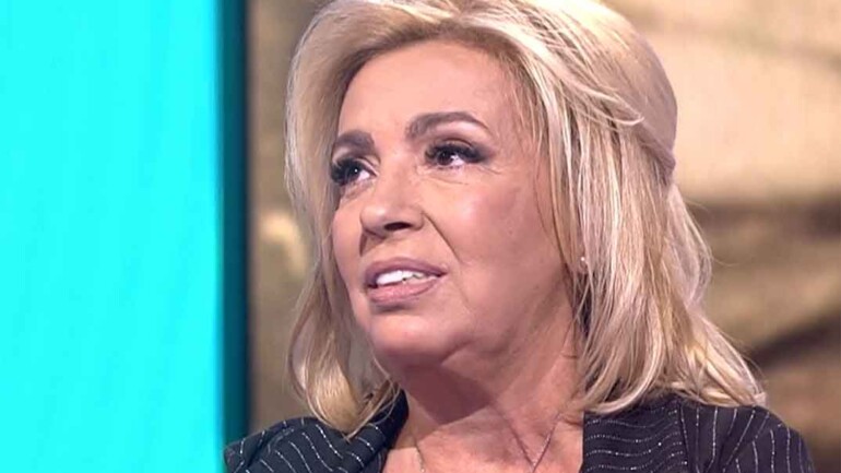 La emoción de Carmen Borrego en su primera entrevista tras la muerte de su madre