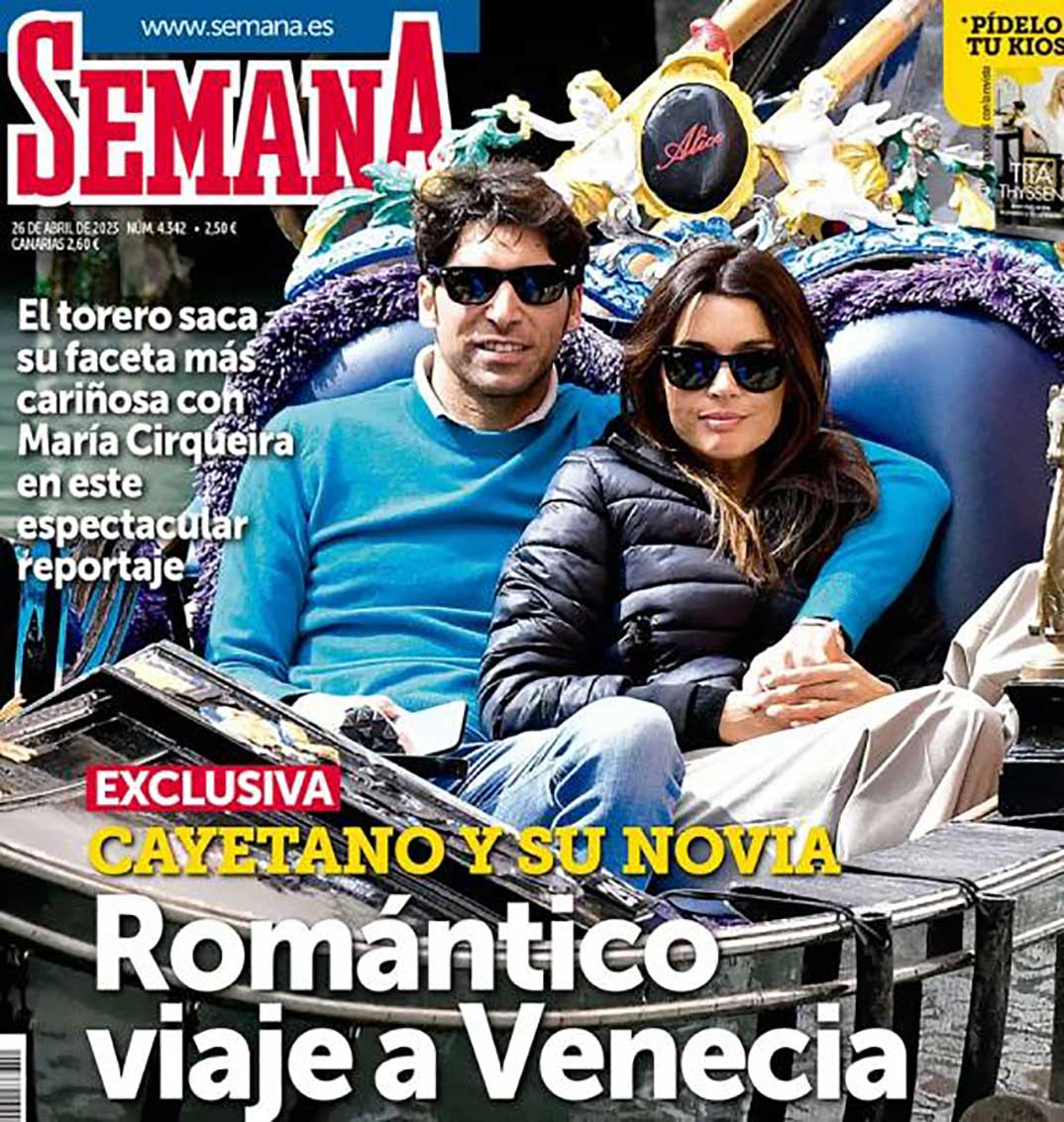 Cayetano Rivera y María Cerqueira en Venecia © Revista Semana