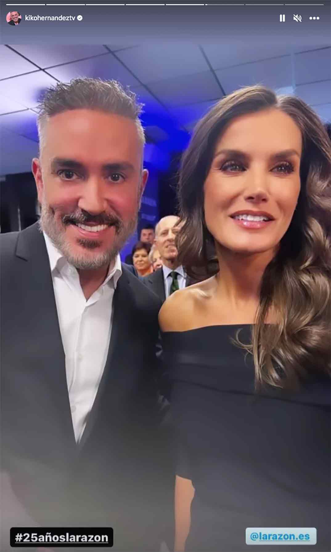 Kiko Hernández con la reina Letizia © Instagram