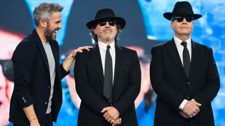 Pepe Navarro y Florentino Fernández en la Gala 2 de «El Desafío 4»