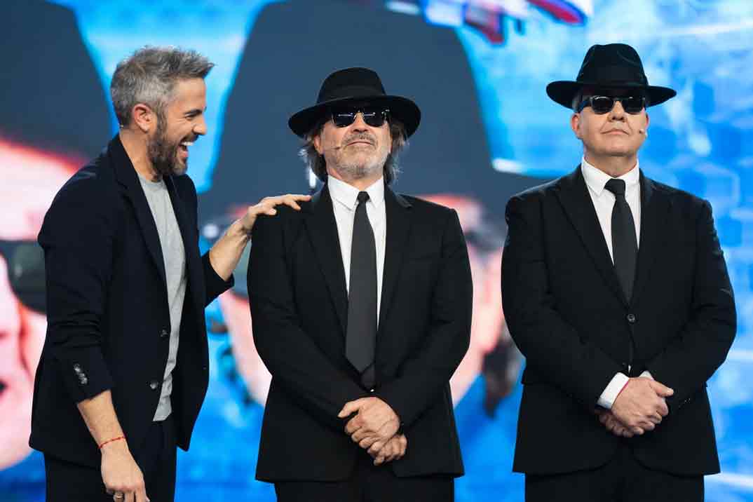 Pepe Navarro y Florentino Fernández en la Gala 2 de «El Desafío 4»