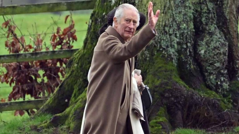 El Rey Carlos III vuelve a hacer una aparición pública en la misa de Pascua