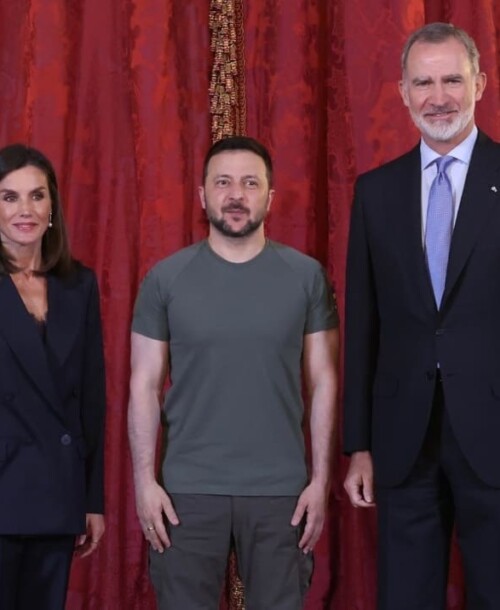 La Reina Letizia estrena bailarinas nuevas en el encuentro de los Reyes con Zelenski