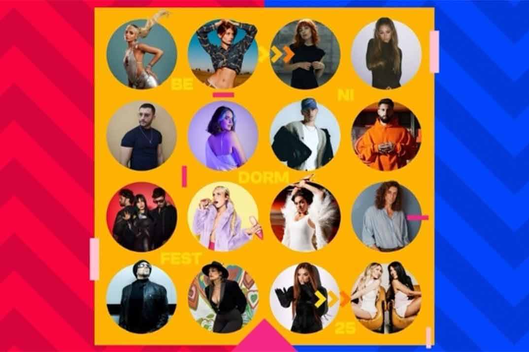 Los 16 artistas participantes y el nombre de sus canciones, en el Benidorm Fest 2025