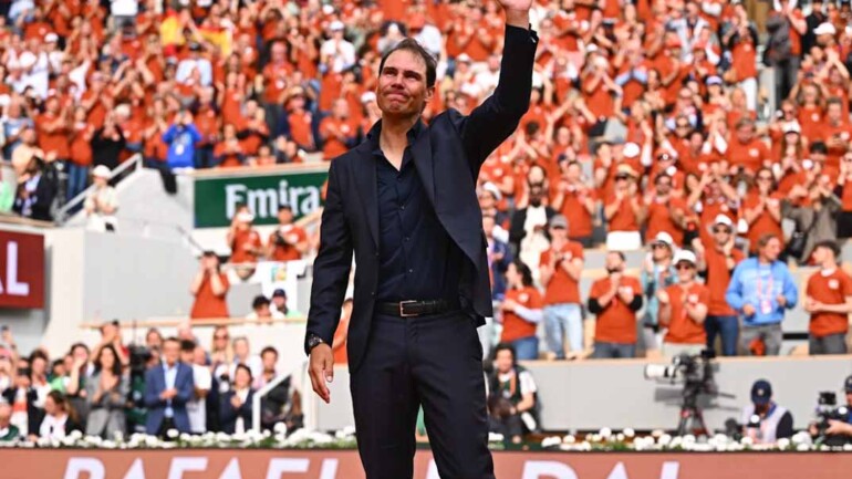 “Merci, Rafa”: Roland Garros se rinde a Nadal Nadal en un homenaje histórico lleno de emoción, lágrimas y leyendas del tenis
