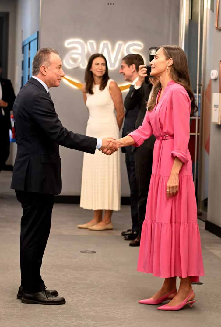 Reina letizia vestido rosa